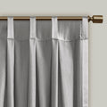 Pleat Curtain Panel With Tieback Only 1 Pc Panel Silver Polyester