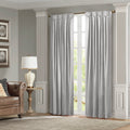 Pleat Curtain Panel With Tieback Only 1 Pc Panel Silver Polyester