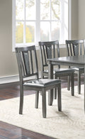 Dining Room Furniture Gray Color 6Pc Set Dining Table 4X Side Chairs And A Bench Solid Wood Rubberwood And Veneers Gray Wood Dining Room Solid Wood Rubberwood Rectangular Dining Table With Chair And Bench Wood Wood Grey Seats 6 60 Inches