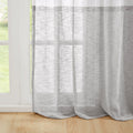 Dual Colored Curtain Panel Only 1 Pc Panel Grey White Polyester