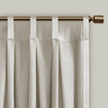 Pleat Curtain Panel With Tieback Only 1 Pc Panel White Polyester