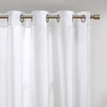 Dual Colored Curtain Panel Only 1 Pc Panel Grey White Polyester