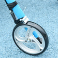 Rollator Walker With Seat And Backrest, Height Adjustable Aluminum Rolling Walker With 10'' Front Wheels, Storage Bag, Lightweight Mobility Walking Aid For Seniors, Adults, 300Lb Capacity, Blue Light Blue Aluminium