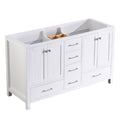 60 In Bathroom Vanity Without Top And Sink, 60 Inch Modern Freestanding Bathroom Storage Only, Bathroom Cabinet With Soft Close Doors And Drawers In White White Plywood