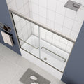 Bathtub Bypass Shower Door, Sliding Door, With 1 4
