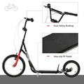 Youth Scooter, Teens Kick Scooter, Adjustable Handlebar Ride On Toy For 5 With 16