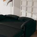 54 Inch Velvet Sofa Sofa Bed Dual Purpose Living Room Retractable Bed Black Sofa Black Velvet