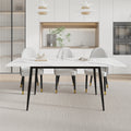 1.8 M Dining Table Panel Only The Turntable White Marble