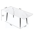 1.8 M Dining Table Panel Only The Turntable White Marble