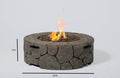 Living Source International 9'' H X 28'' W Fiber Reinforced Concrete Outdoor Fire Pit Stone Gray Cm 1021 Stone Gray Modern Concrete