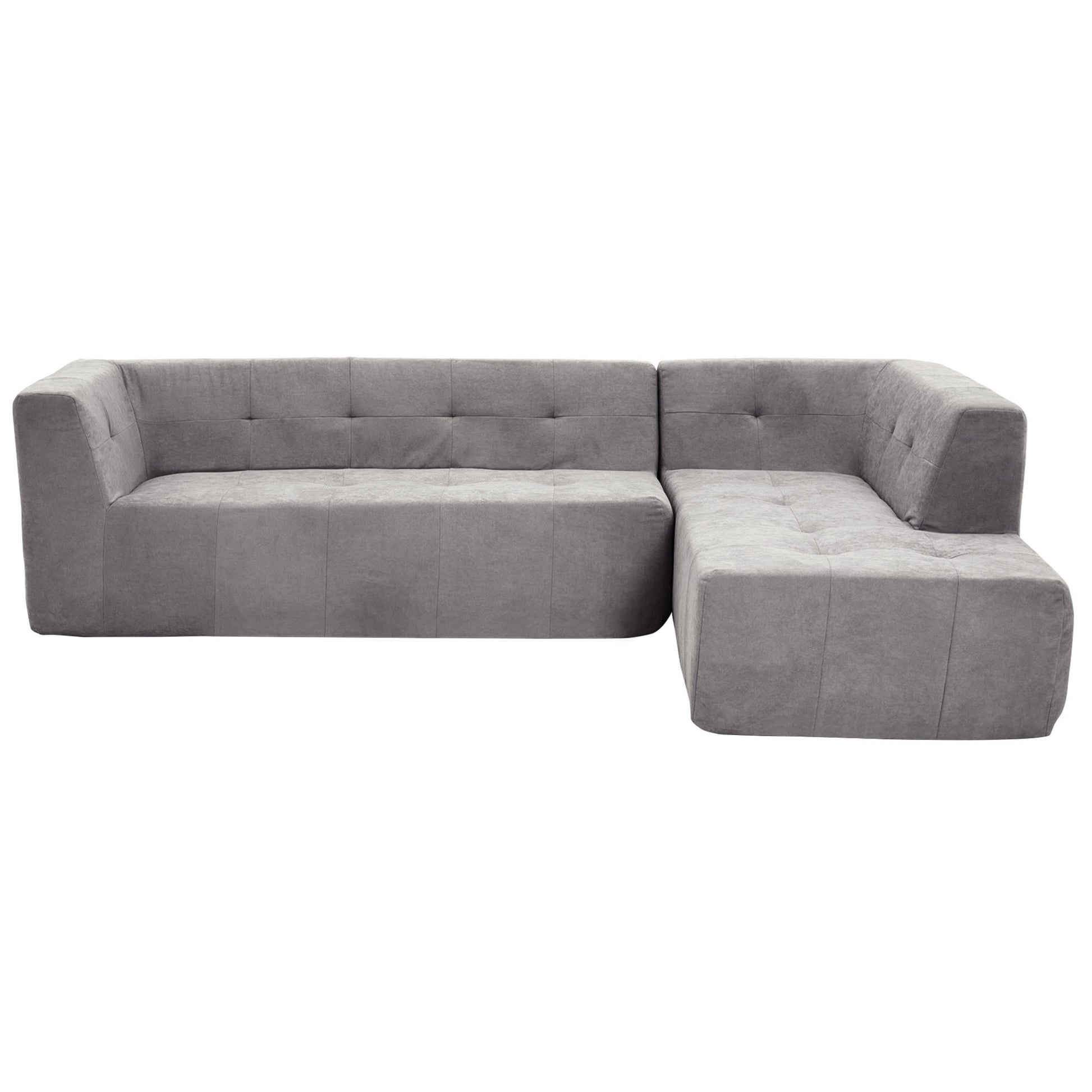 110.2*72.8" Modular Modular Combination Living Room Sofa Set, Modern Minimalist Sofa, Living Room Upholstered Sofa Bed, Bedroom, 2Pcs Computer Free Combination, L Shaped,Light Grey Light Grey Foam Polyester 3 Seat