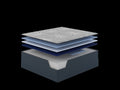 Restonic Comfortcare Hybrid Cosmorest Plush, Twin Extra Long Grey Mix Steel Foam