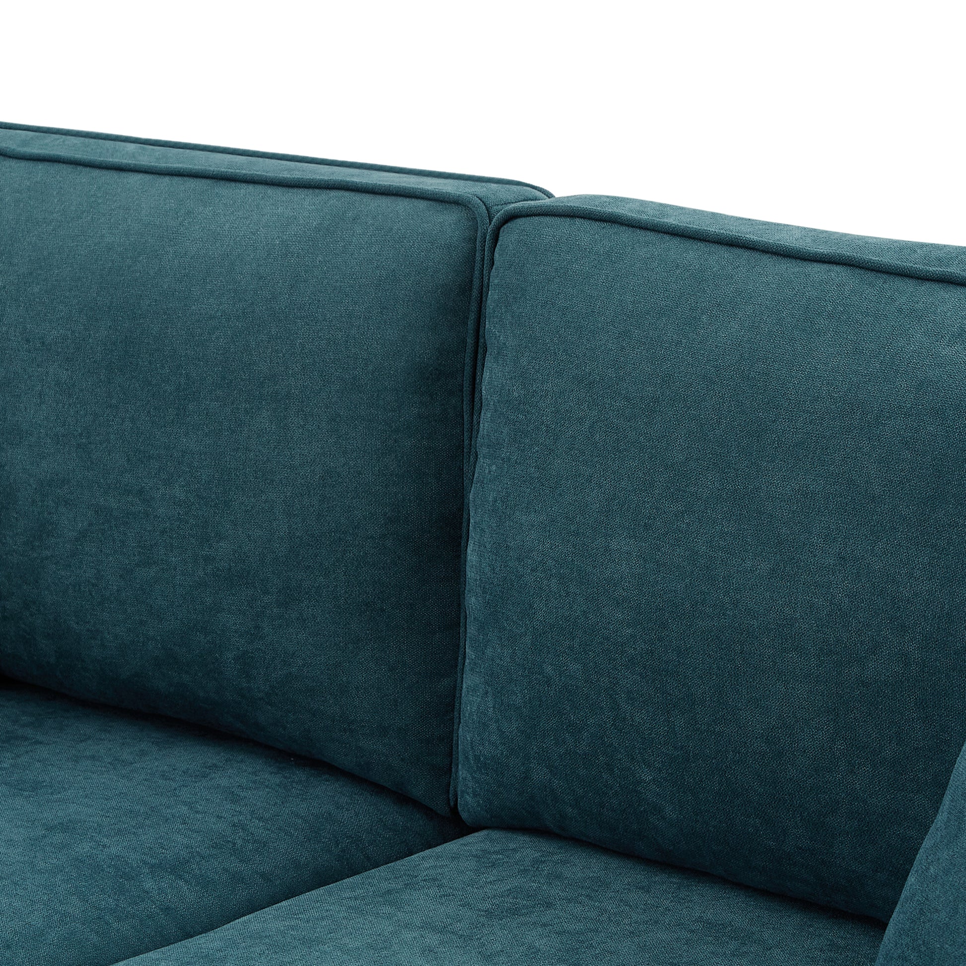 Modern Sofa For Living Room,61" Green Chenille Sofa Couch, Sectional Beautiful Seat Sofa Couch With Brown Legs, Upholstered Sofa For Apartment Bedroom Home Office Lake Green Brown Wood Primary Living Space Soft Cushion Back American Design Rolled Arms