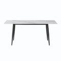 1.8 M Dining Table Panel Only The Turntable White Marble