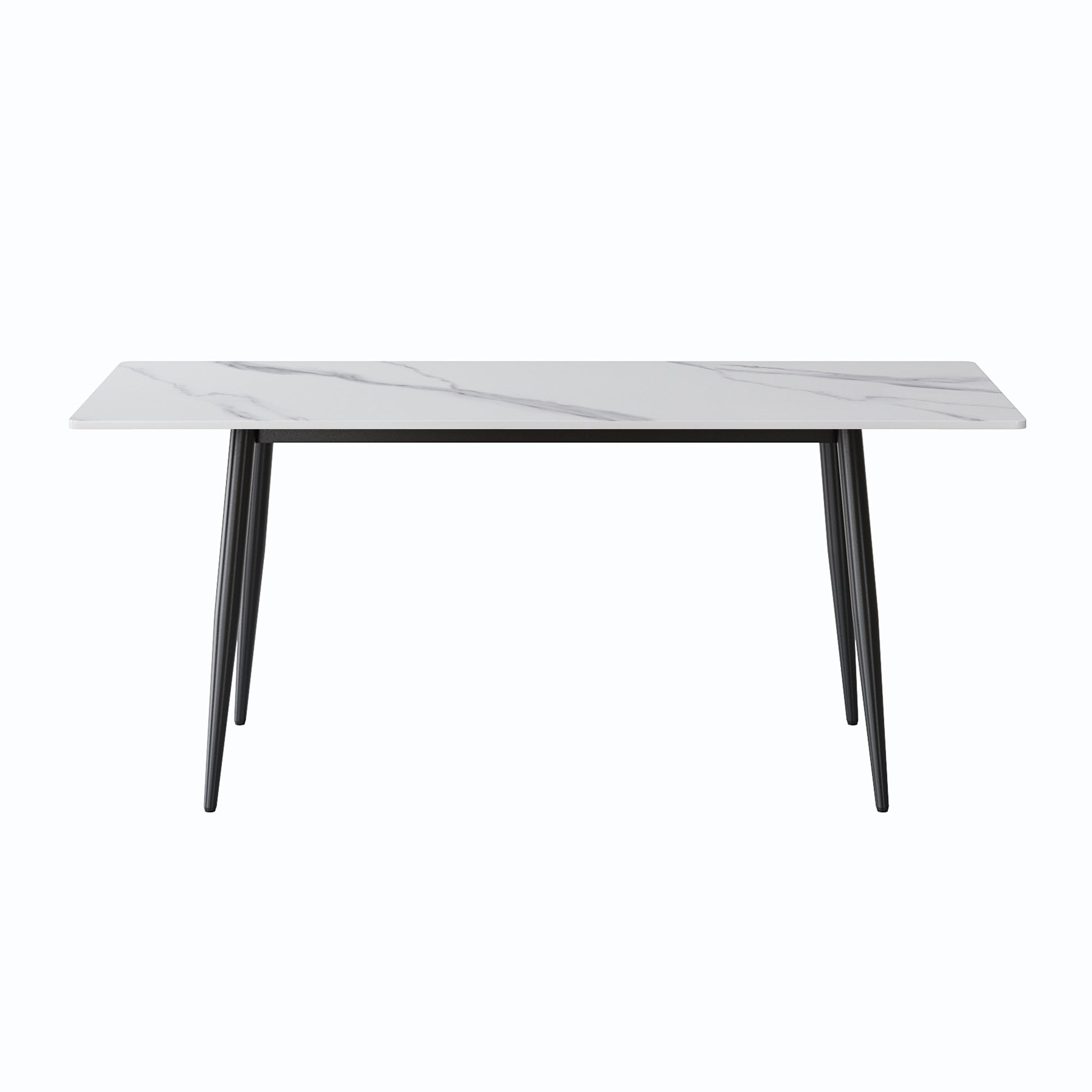 1.8 M Dining Table Panel Only The Turntable White Marble
