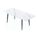 1.8 M Dining Table Panel Only The Turntable White Marble