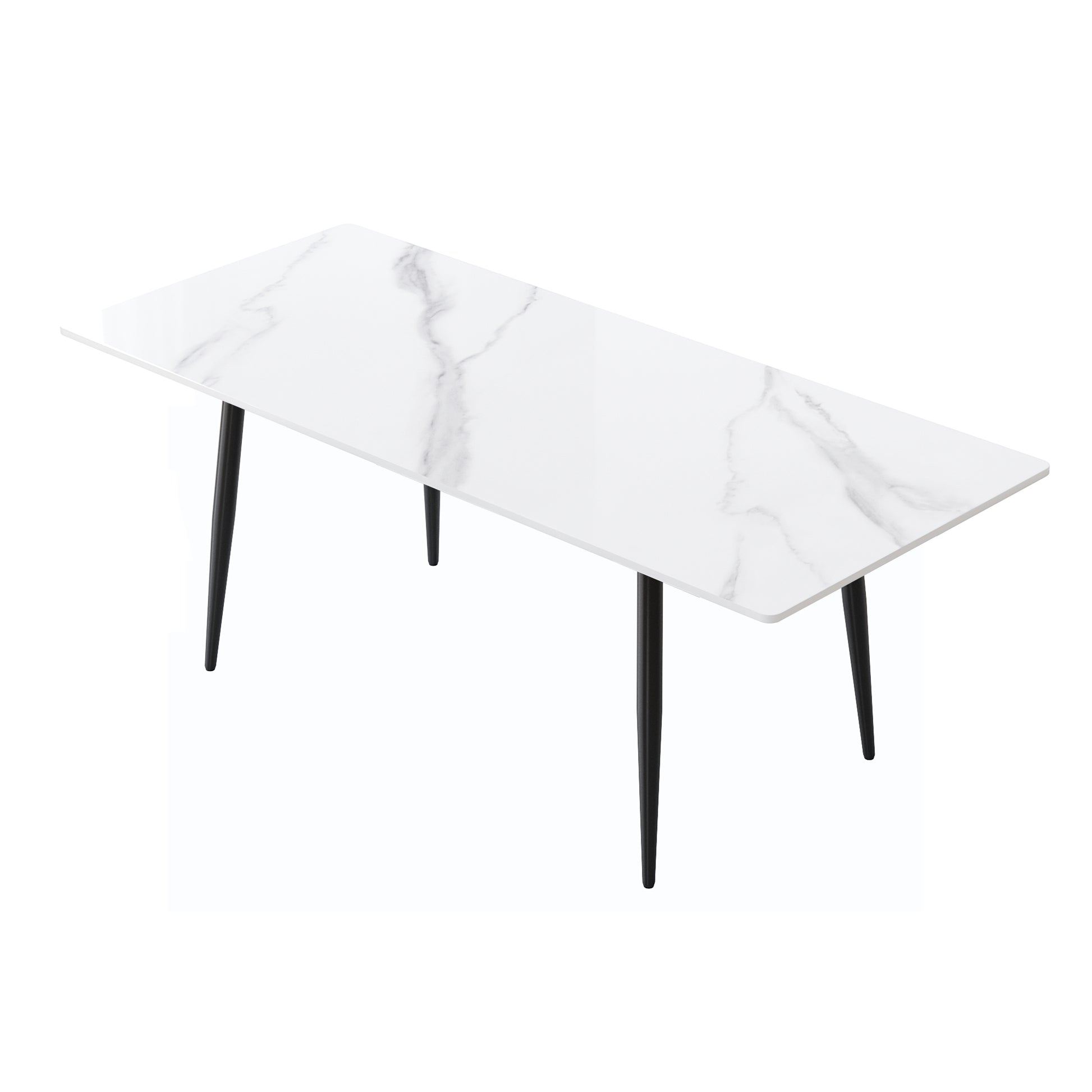 1.8 M Dining Table Panel Only The Turntable White Marble