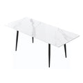 1.6 M Dining Table Panel Only The Turntable White Marble