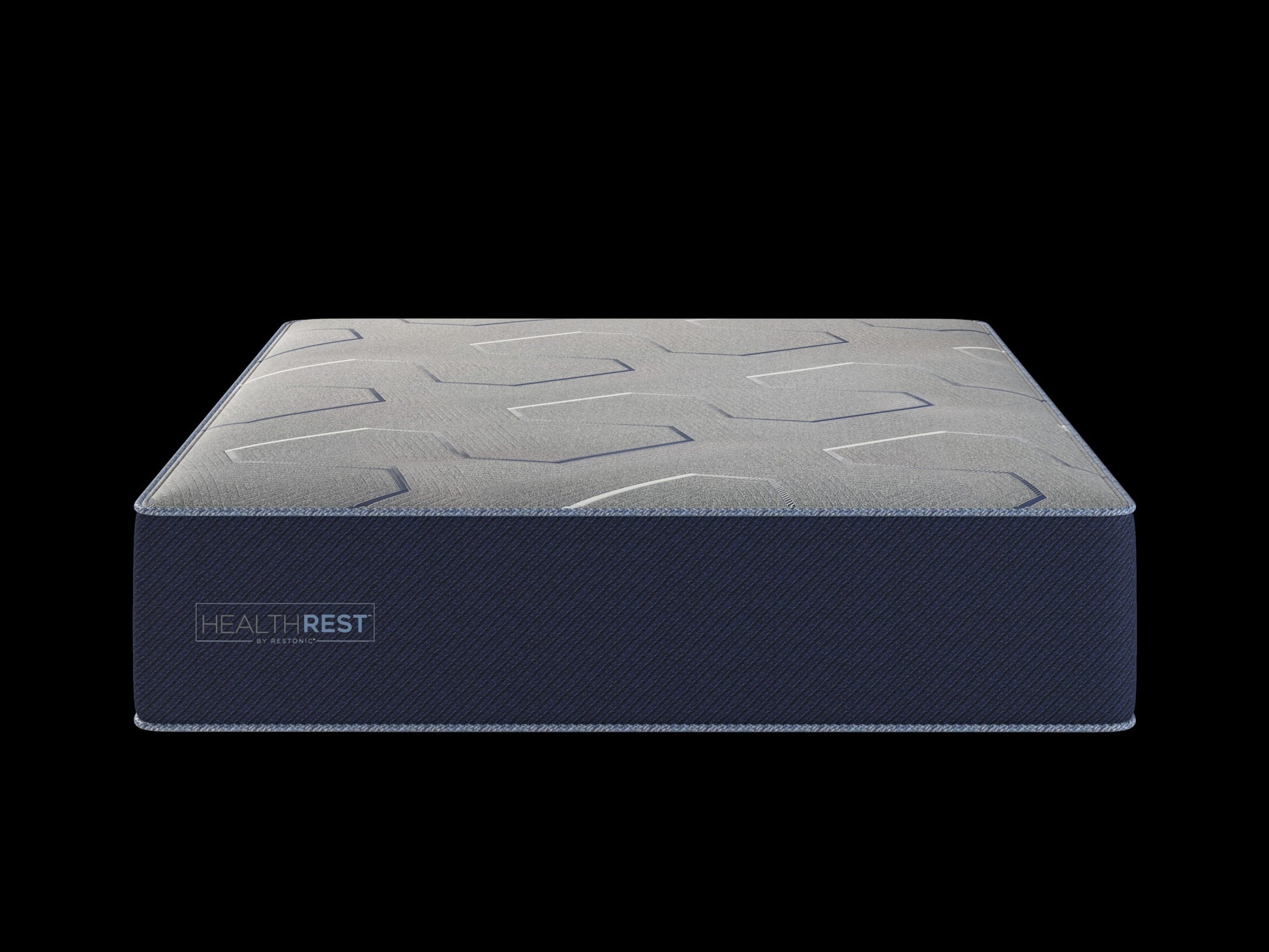 Healthrest By Restonic Polarbreeze Super Plush, Twin Extra Long Navy Blue Steel Foam