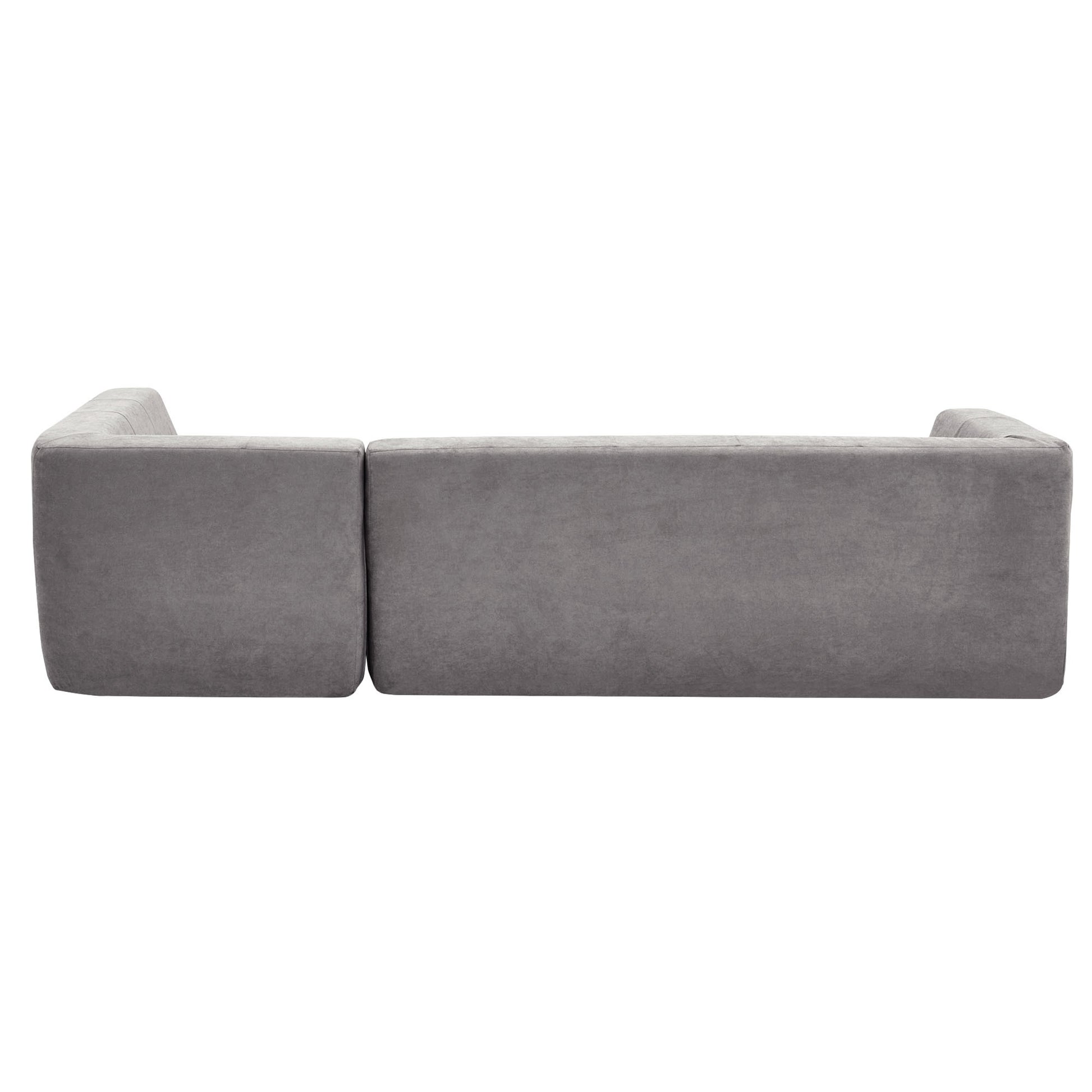 110.2*72.8" Modular Modular Combination Living Room Sofa Set, Modern Minimalist Sofa, Living Room Upholstered Sofa Bed, Bedroom, 2Pcs Computer Free Combination, L Shaped,Light Grey Light Grey Foam Polyester 3 Seat