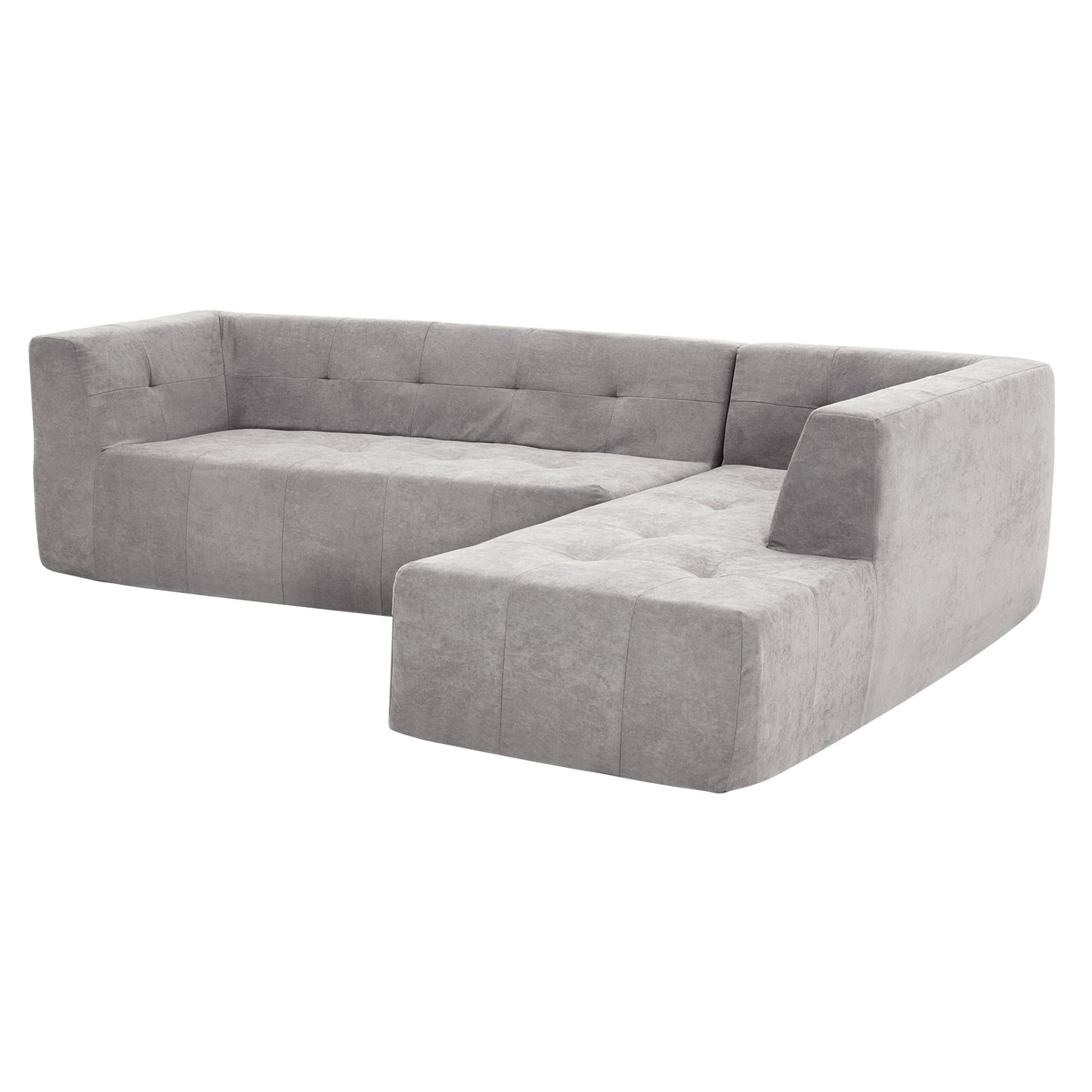 110.2*72.8" Modular Modular Combination Living Room Sofa Set, Modern Minimalist Sofa, Living Room Upholstered Sofa Bed, Bedroom, 2Pcs Computer Free Combination, L Shaped,Light Grey Light Grey Foam Polyester 3 Seat