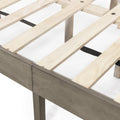 Queen Bed Grey Acacia Wood