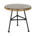 Orlando Side Table Light Brown Rattan