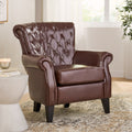 Franklin Kd Club Chair Chestnut Leather