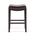 Tiffin Studded Counterstool Set Of 2 Brown Pu