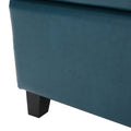 Storage Ottoman Teal Pu