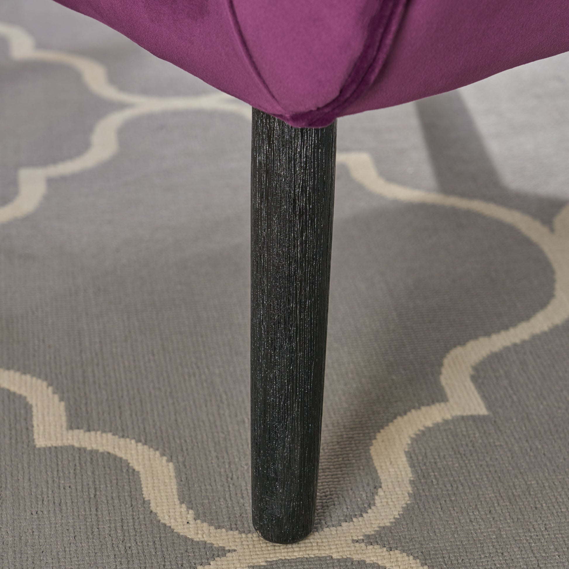 Arm Chair Fuchsia Velvet