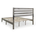 Queen Bed Grey Acacia Wood