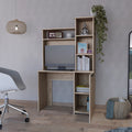 Computer Desk Dumas, Office, Light Gray Light Gray Particle Board Engineered Wood