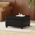 Isabella Ottoman Black Pu