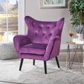 Arm Chair Fuchsia Velvet