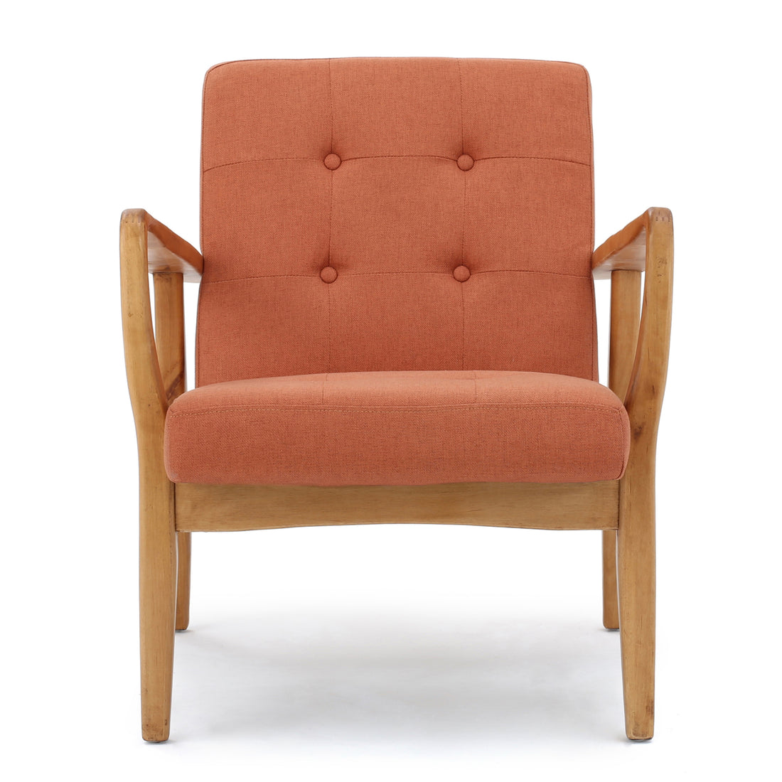 Club Chair Orange Fabric
