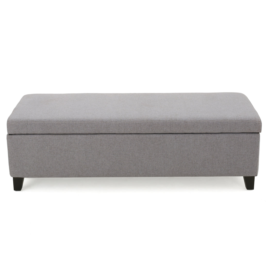 Selma Storage Ottoman V2 Light Grey Fabric