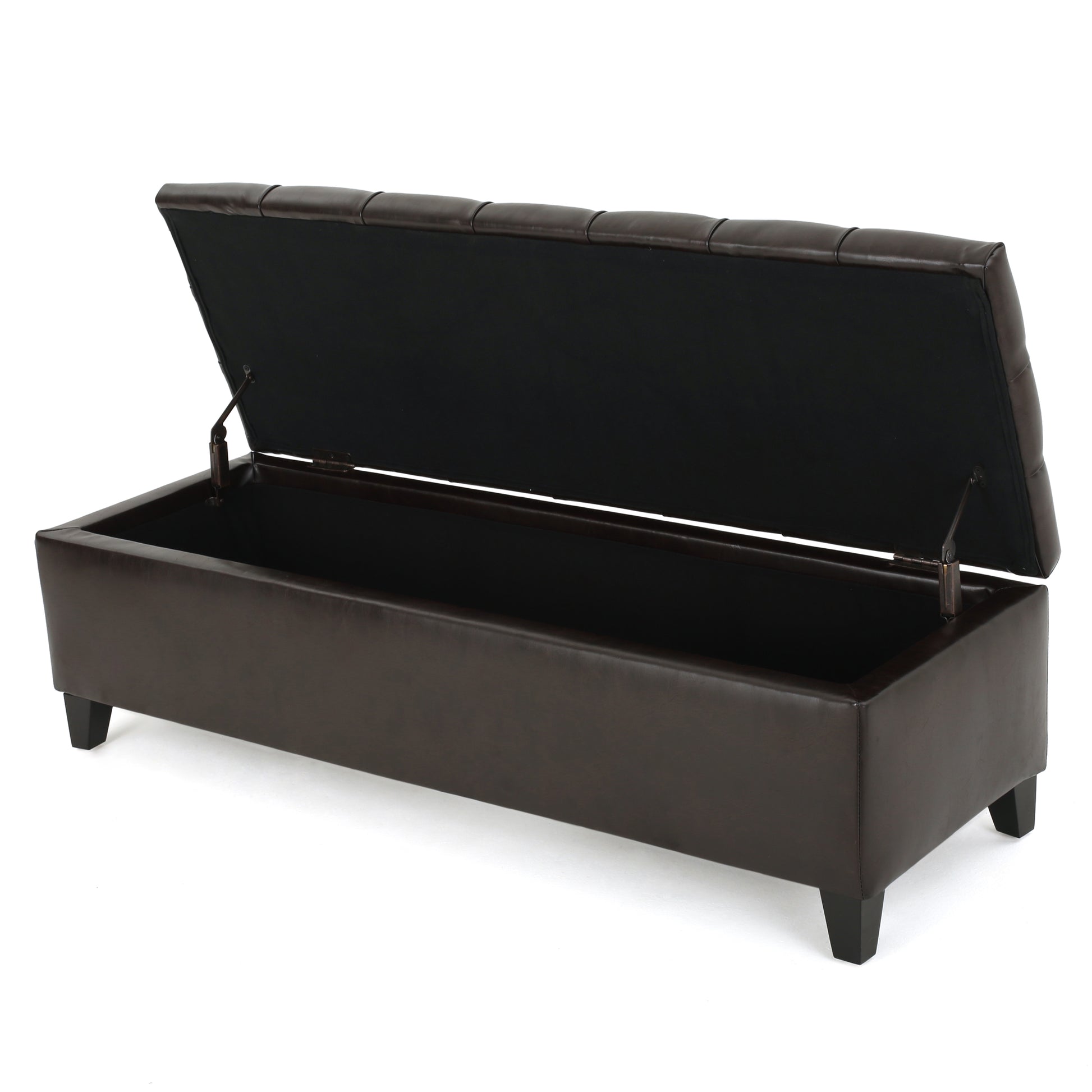 Glouster Storage Ottoman V2 Brown Pu