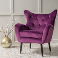 Arm Chair Fuchsia Velvet