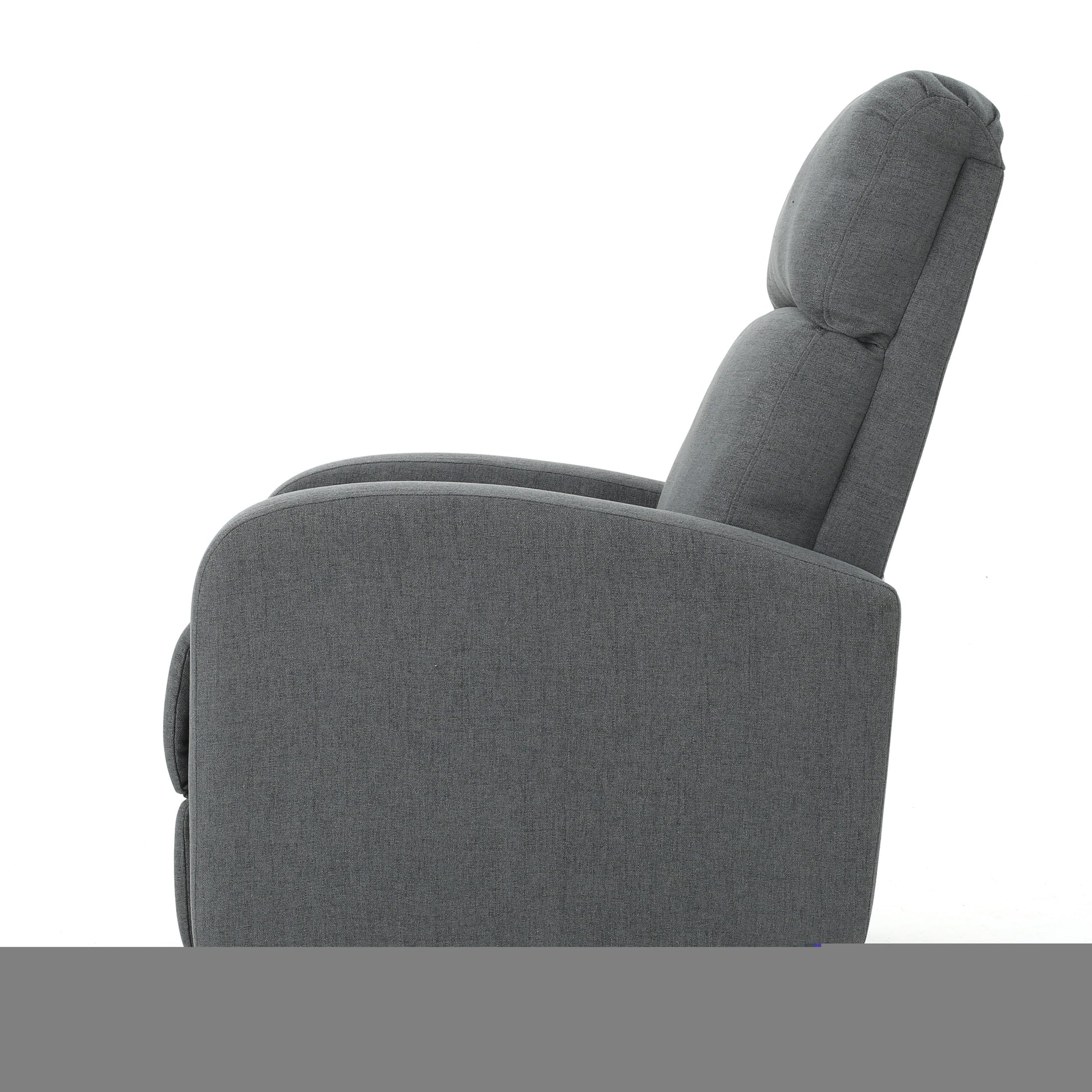 25.5" Wide Manual Standard Recliner Grey Polyester