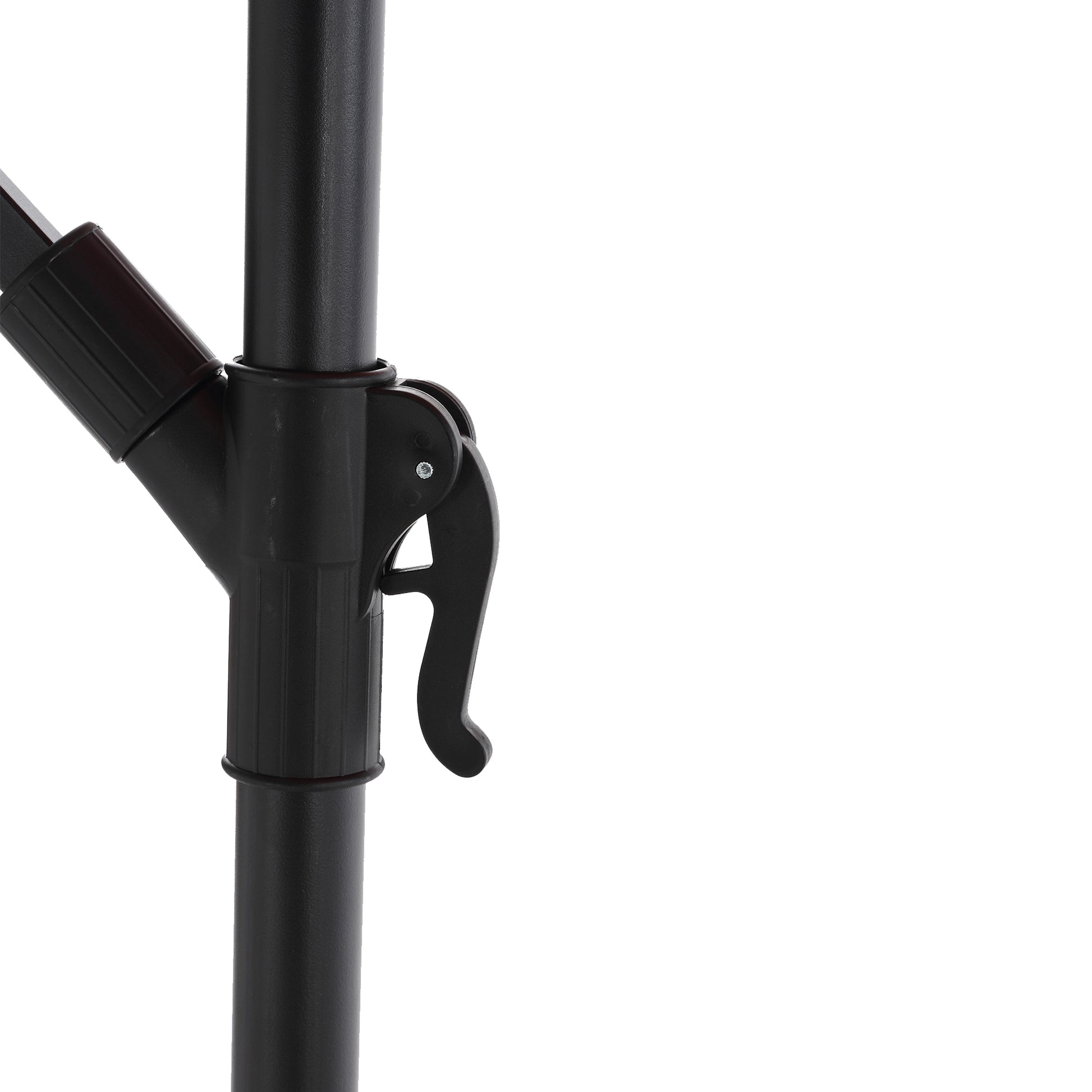 10Ft Solar Led Offset Hanging Market Patio Umbrella Khaki No Khaki Garden & Outdoor Steel