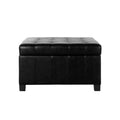 Isabella Ottoman Black Pu