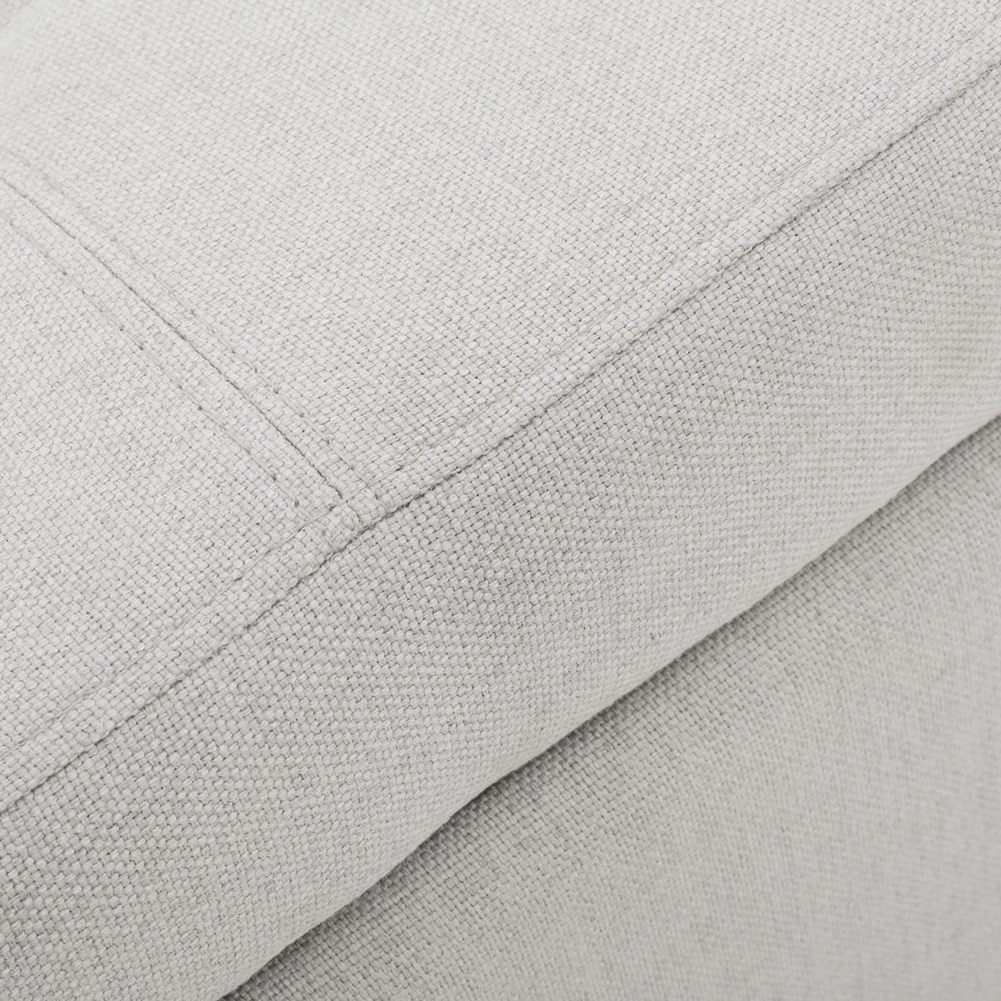 Storage Ottoman Light Grey Fabric