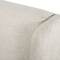 Lidia Wing Headboard Beige Fabric