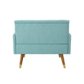 Club Chair Blue Fabric