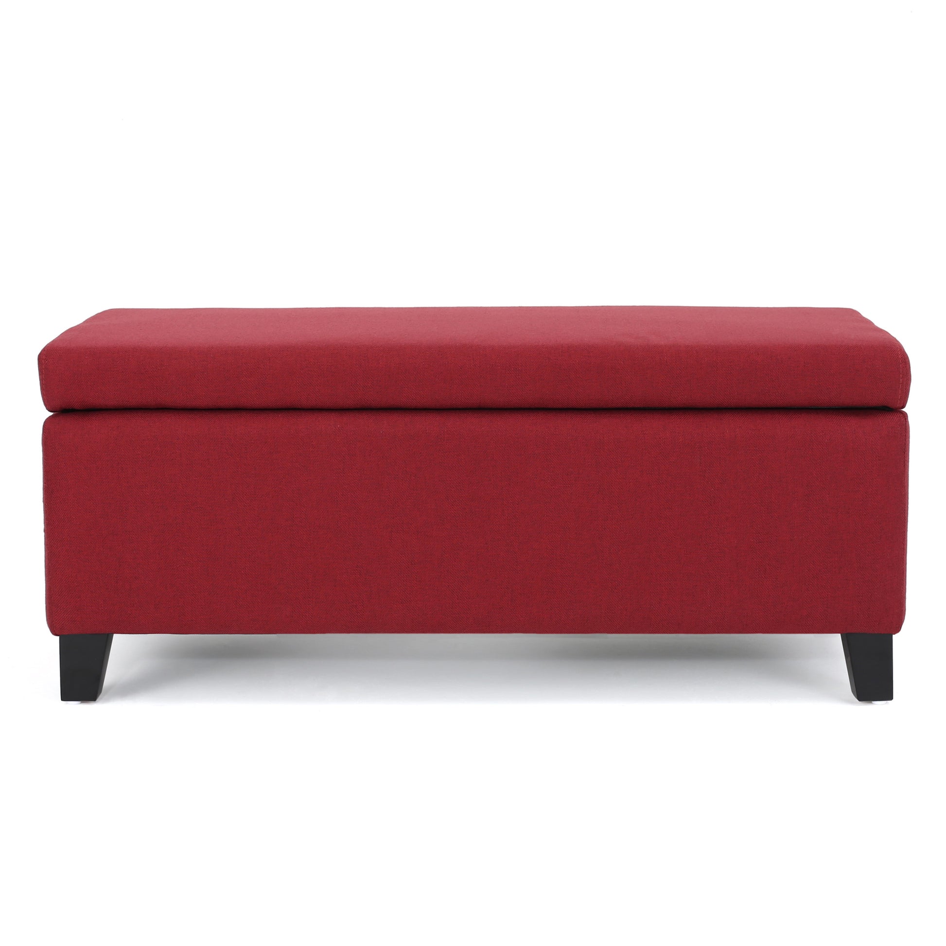 Storage Ottoman Red Fabric