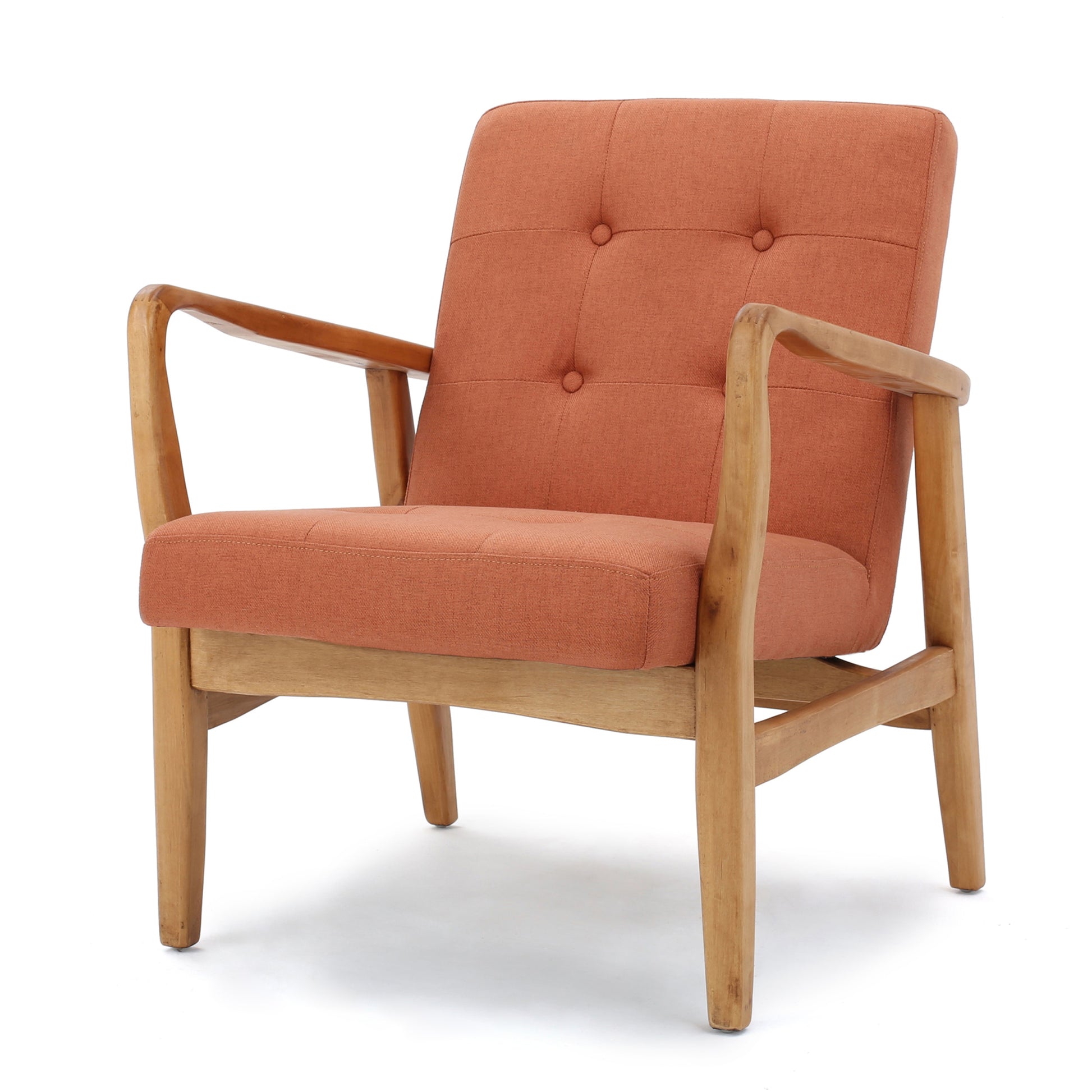 Club Chair Orange Fabric