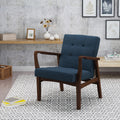 Club Chair Navy Blue Fabric