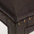 Tiffin Studded Barstool Brown Pu