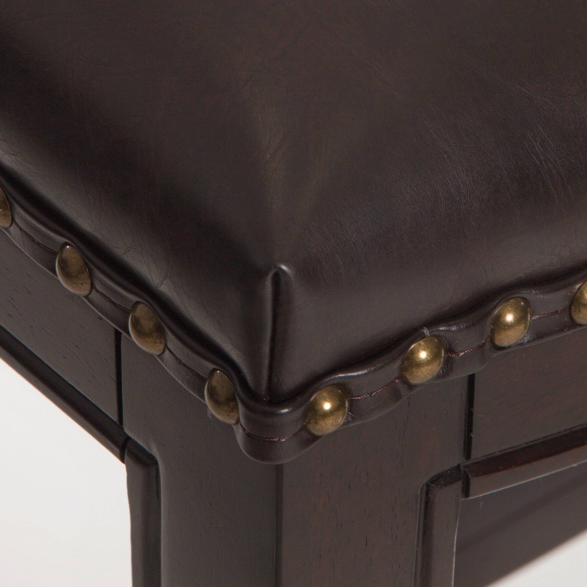 Tiffin Studded Barstool Brown Pu